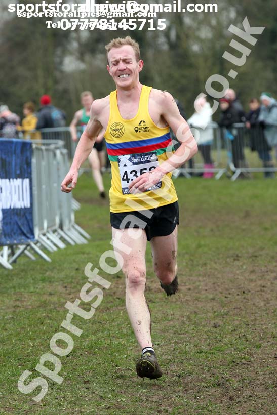 Senior men, 2020 British Athletics Inter Counties Cross Country Champs., Prestwold Hall, Loughborough. Photo: David T. Hewitson/Sports for All Pics